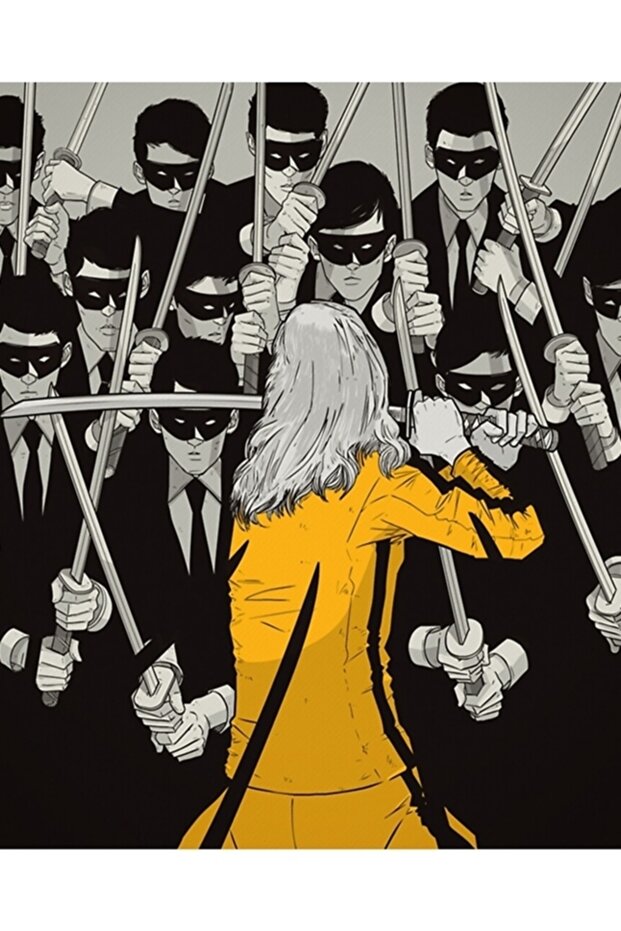 Kill Bill Concept Art Painting Wooden Poster Decorative