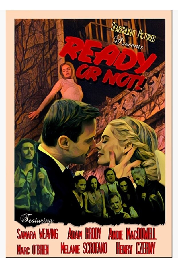 Ready or Not Old Painting Wooden Poster Decorative