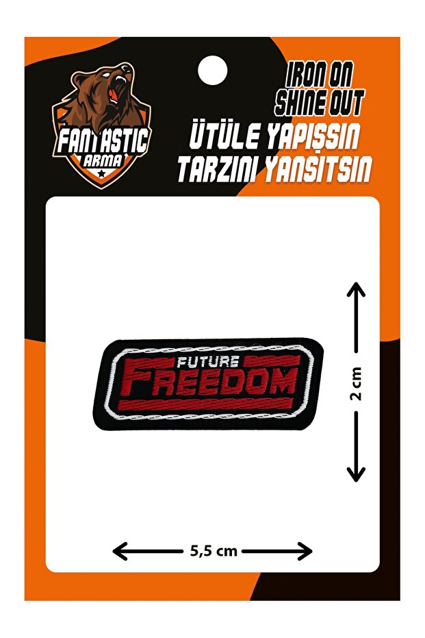 Ütü Ile Yapışan Dokuma Arma Patch, Freedom - 1