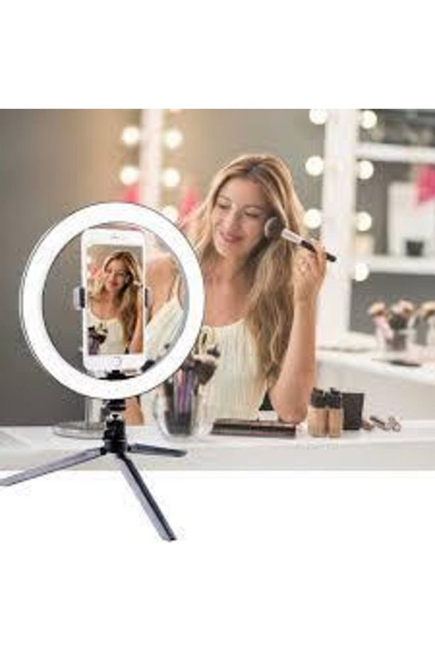 Ring Light Makyaj Selfie Led Işığı 10 Inç Tripot Ayaklı - 1