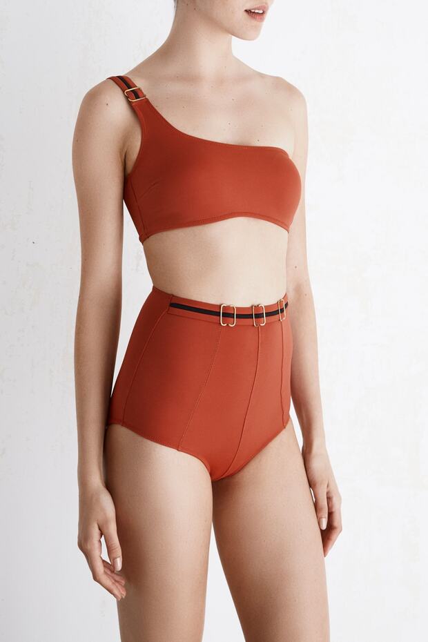Kadın Ally Mercan Rengi Bikini Takımı WSALL9 - 2