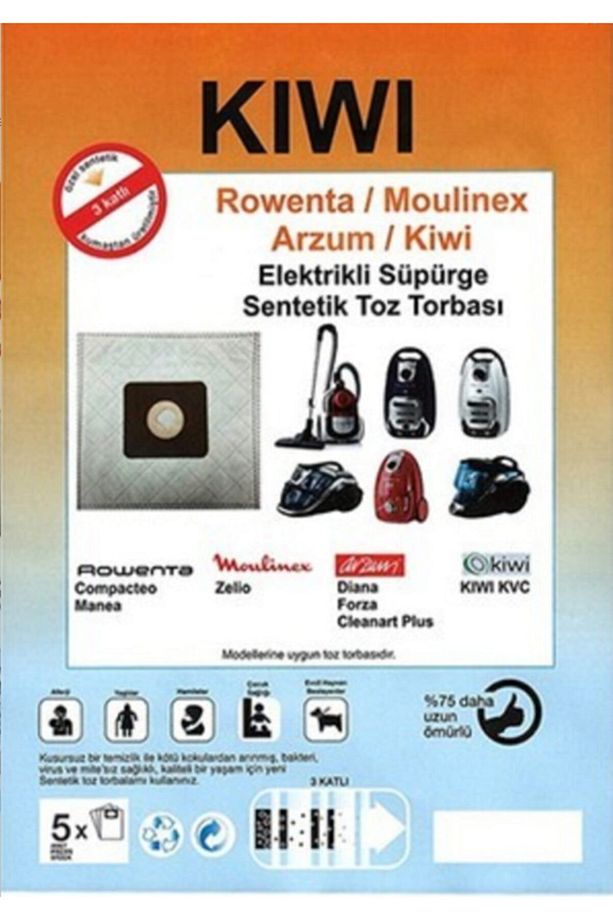 Kıwı Süpürge Torbası 20 Adet - 1