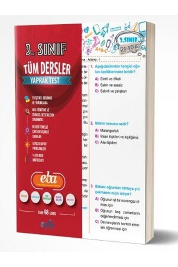 3.sınıf Tüm Dersler Yaprak Test - 1