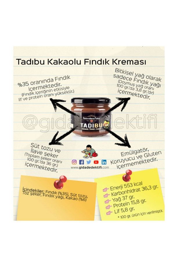 Tadıbu Kakaolu Fındık Ezmesi 8 X 330 G - 2