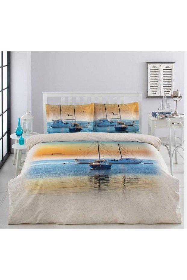 Beige Single Duvet Cover Set