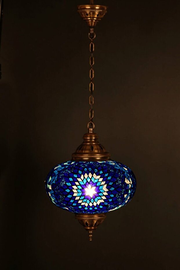 Dekoratif Mozaik Cam Avize - 1