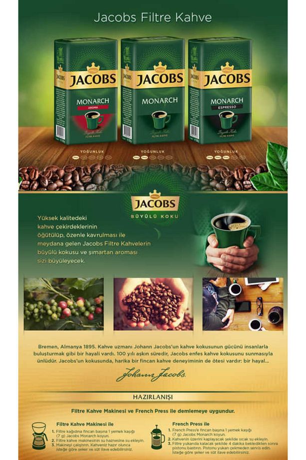Monarch Espresso Filtre Kahve 500 gr - 2