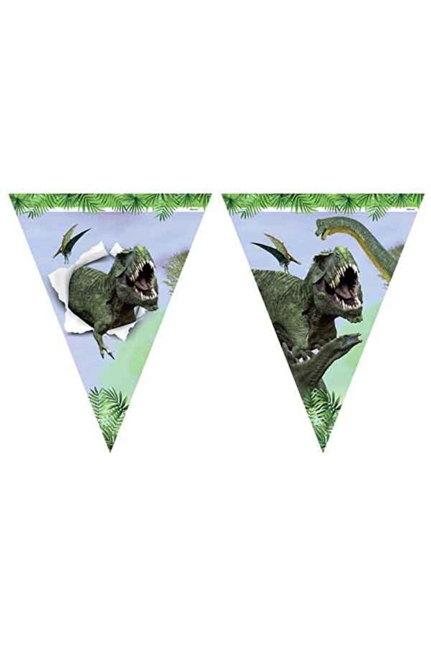 Wild Jurassic Park Dinosaur Party Flag Set 3.2 Mt