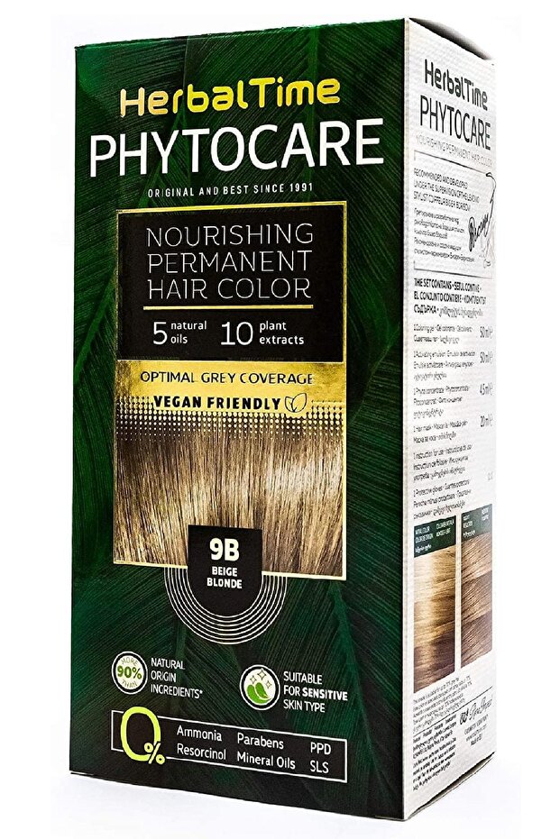 Phytocare 9b Blond Bej Bej Sarı Bitkisel Saç Boyası