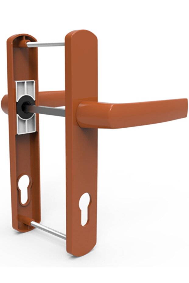 PVC Aluminum Door Handle 35 /85 Axis - Golden Oak