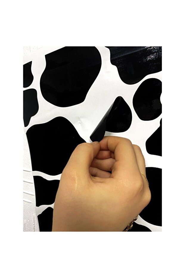 İnek Desen Duvar Kapı Sticker - 3