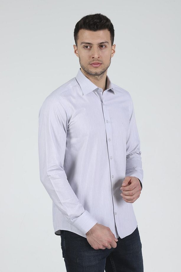 Slim Fit Uzun Kollu Erkek Gömlek 525-db02 - 1