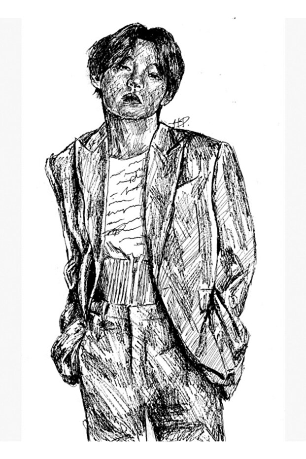 Taehyung Table Wooden Poster Decorative Code5326 - 1
