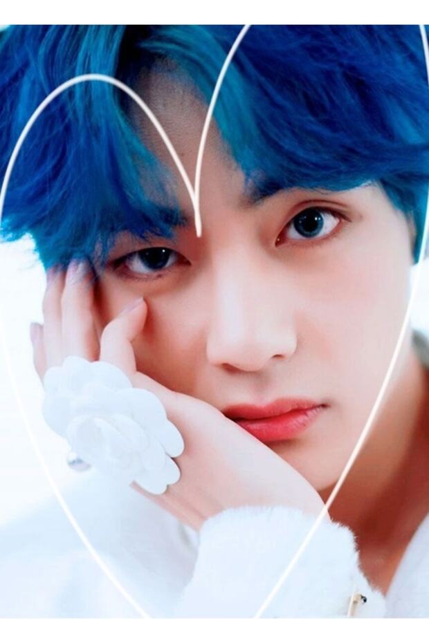 Kim Taehyung Painting Wooden Poster Decorative Code4420