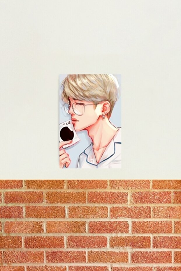 # 2 Lying Jimin Table Wooden Poster Decorative Code3961 - 2