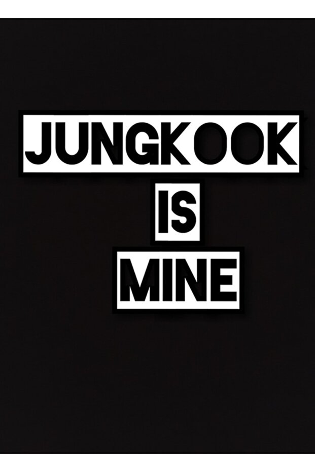 Table Wooden Poster Decorative Jungkook My Code3918