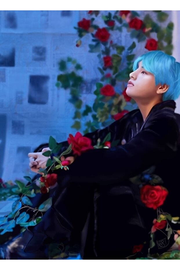 Taehyung Table Wooden Poster Decorative Code5106 - 1