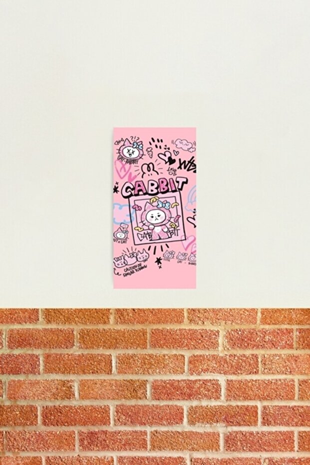 Poster decorativ din lemn Cabbıt Tablo Cod5622 - 2