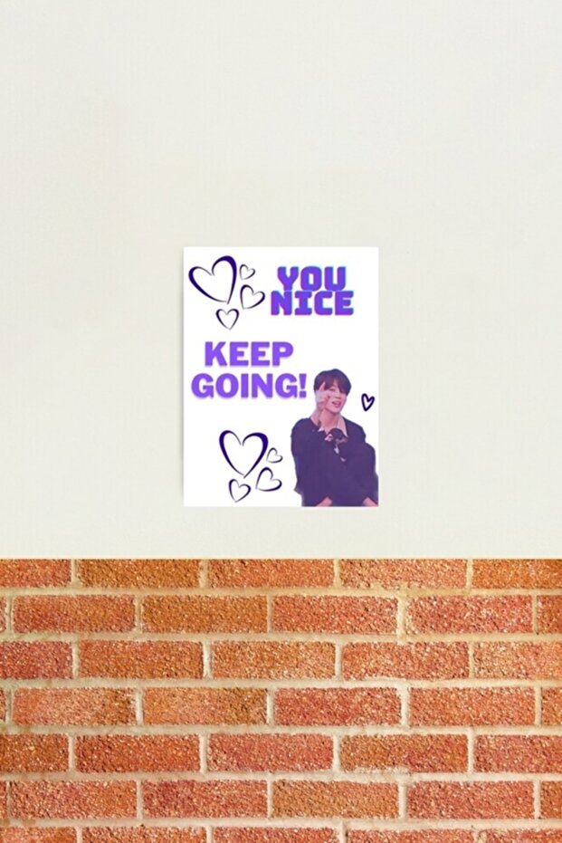 You'Re Beautiful, Keep Going! Table Wooden Poster Decorative Code2765 - 2