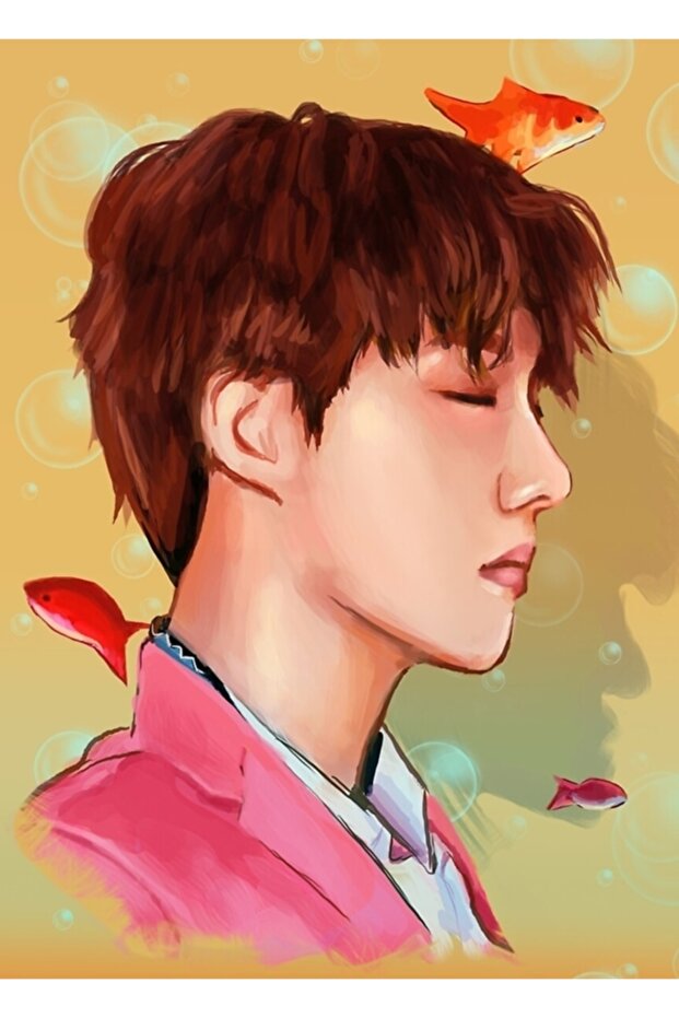 J-Hope Table Wooden Poster Decorative Code5555 - 1