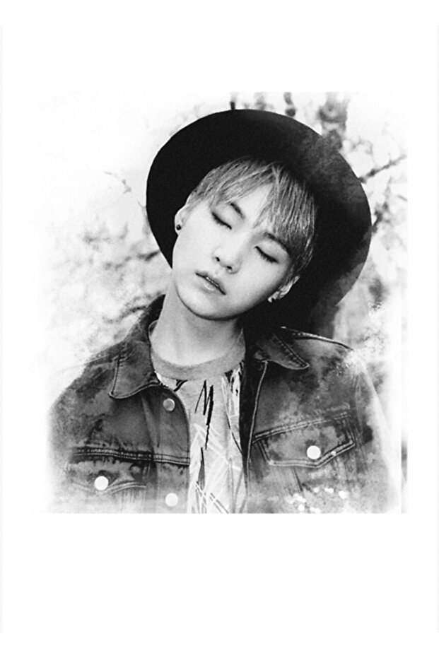 Poster decorativ din lemn Suga Bts Cod5279 - 1