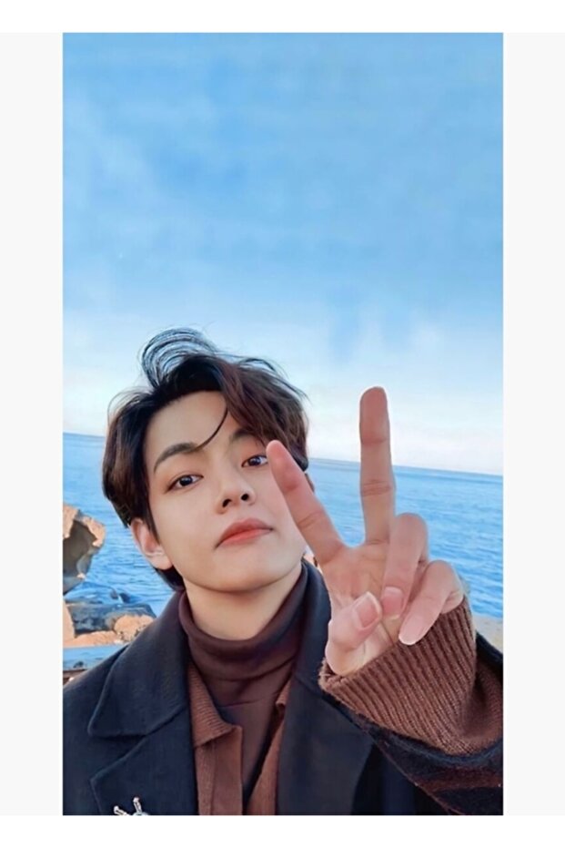 Bts V Kim Taehyung Painting Wooden Poster Decorative Code3035
