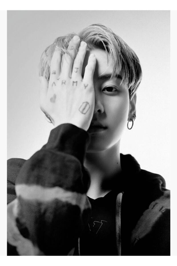 Jungkook Bts Mag Table Wooden Poster Decorative Code3415
