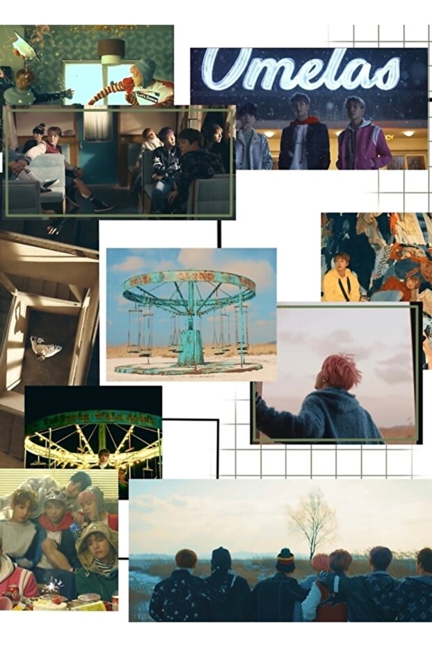 Bts Spring Day Design اللوحة الخشبية المشارك الزخرفية Code1977