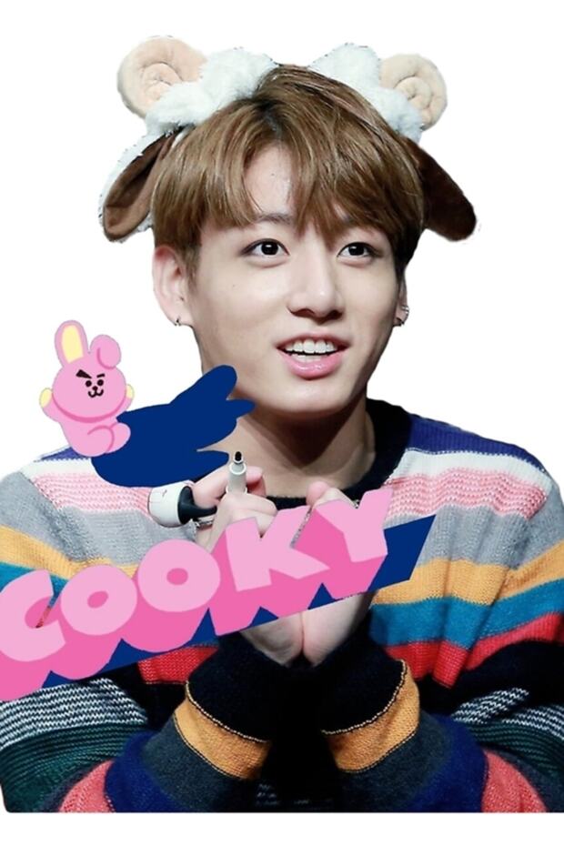 Bts- Jungkook, Bt21 Painting with Character Cookie Wooden Poster Decorative Code463