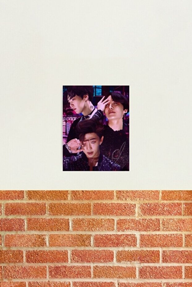 Tear - Poster decorativ din lemn BTS Cod4655 - 2