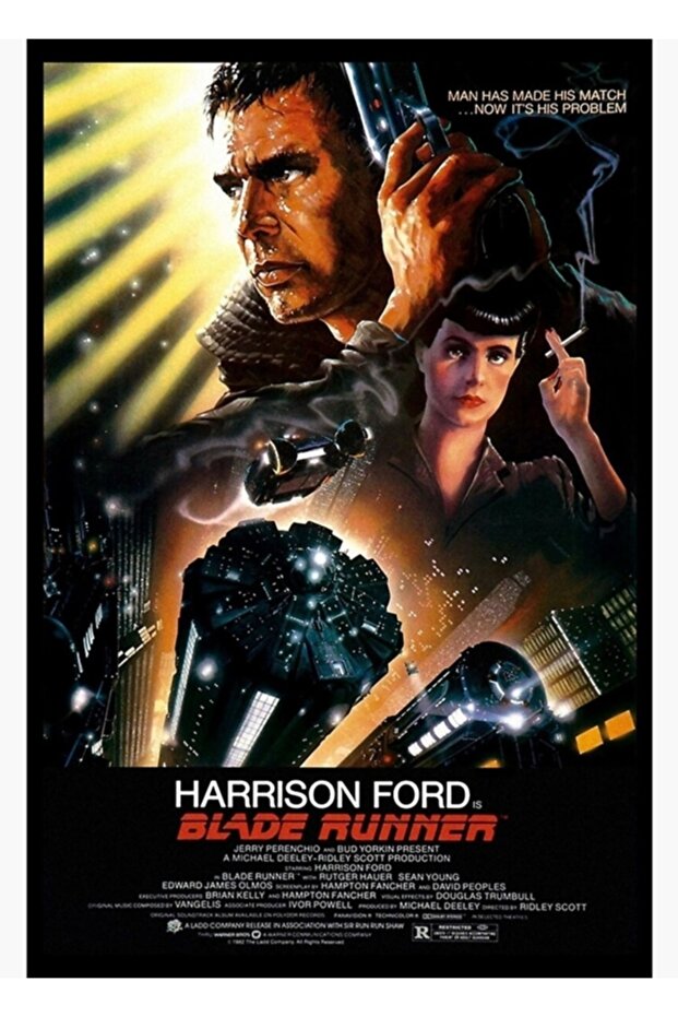 Blade Runner Painting Wooden Poster Decorative