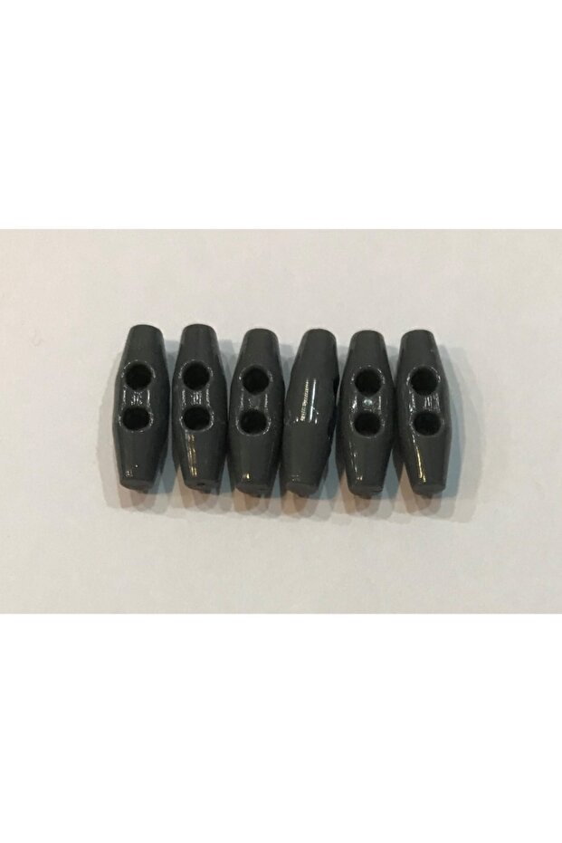 Plastic Shepherd Button 25mm Pack of 6. Grey.