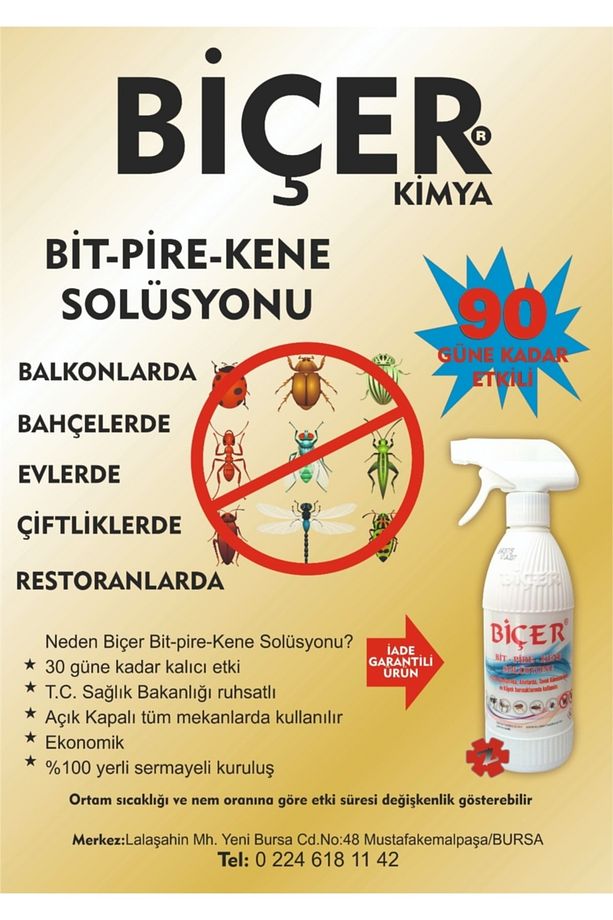 Kimya Biyosidal 500ml Bit-pire-kene Ilacı - 3