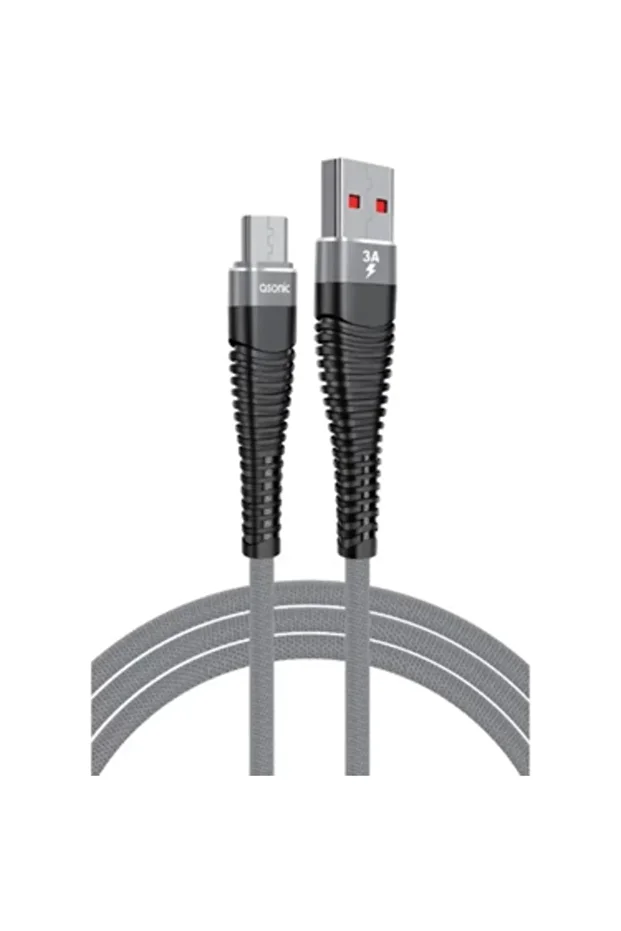 Şarj Kablo As-x210 3a Mıcro Usb Data Şarj 1 Mt - 1
