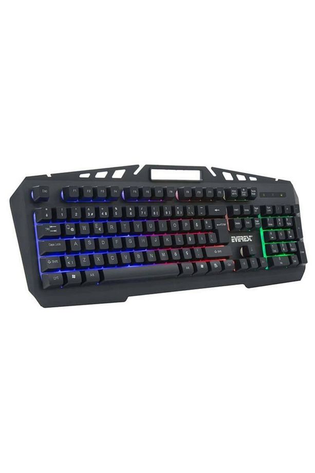 Siyah Everest Kmx-99 Usb Gökkuşağı Zemin Aydınlatmalı Q Oyuncu Klavye Ve Mouse Set - 2