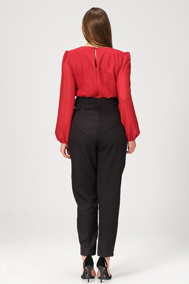 Çift Renkli Şık Tulum - 6