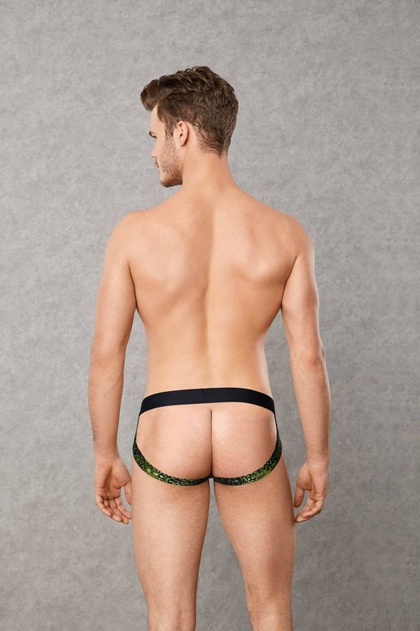 1262 Space Venom Arkası Açık Fantezi Jockstrap String - 3