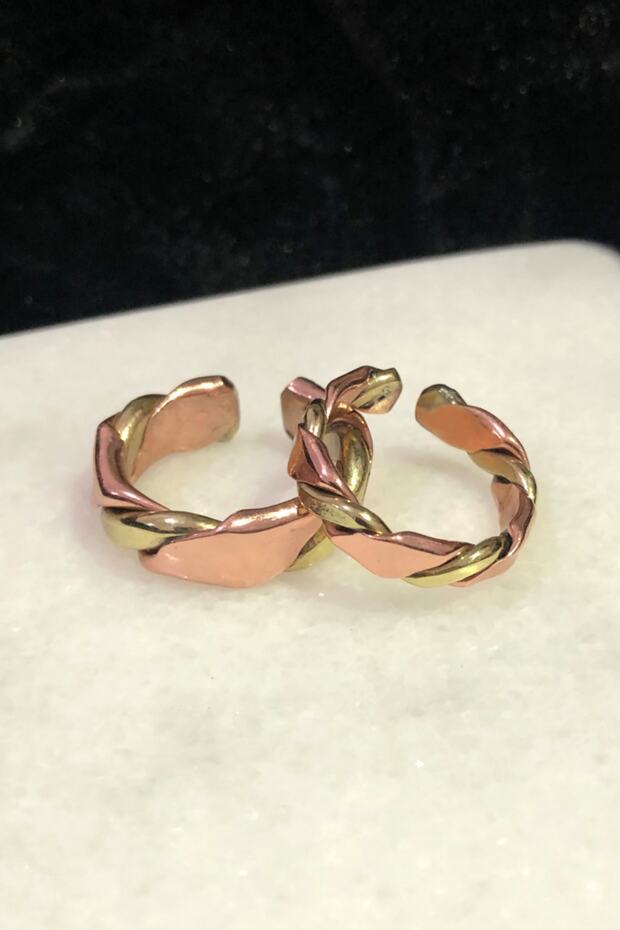 Double Pure Copper Magnetic Wedding Ring