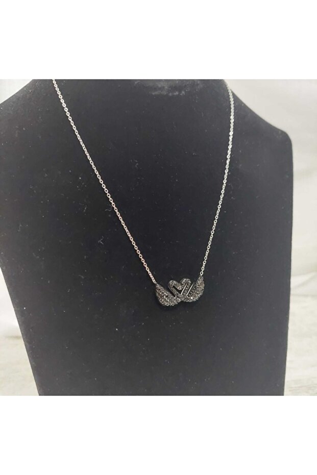 Çelik Kararmaz Kelebek Kolye Silver - 4