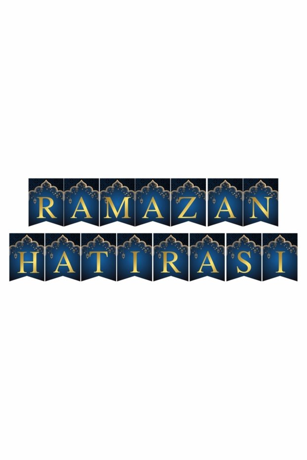 Ramadan Souvenir Written Pennant Banner Flag