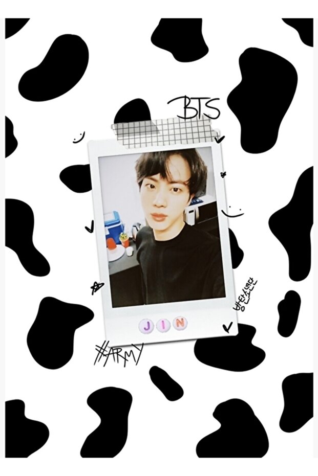 Seokjin لطيف اللوحة الخشبية ملصق ديكور Code4144