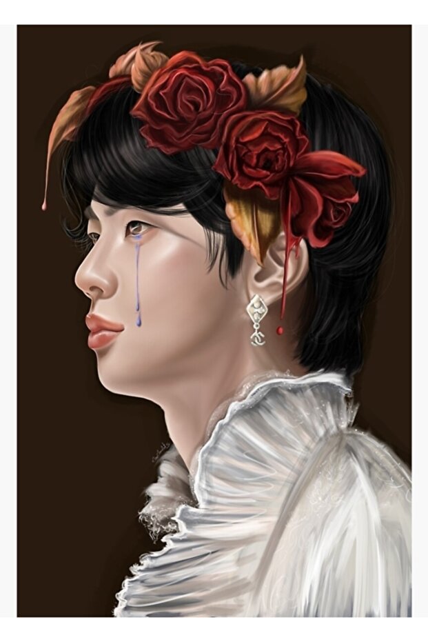 Prince Seokjin_ Digital Art Painting Wooden Poster Decorative Code1298