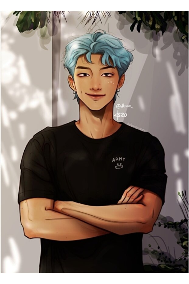 Rm، Namjooning اللوحة الخشبية ملصق ديكور Code3821