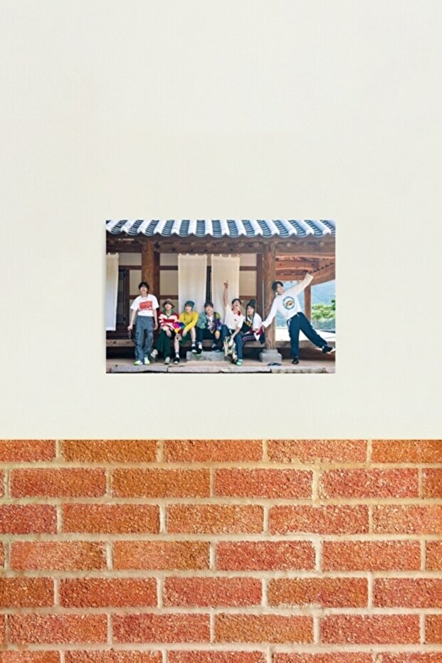 Poster decorativ din lemn pentru casa coreeană E-bts Cod4357 - 2