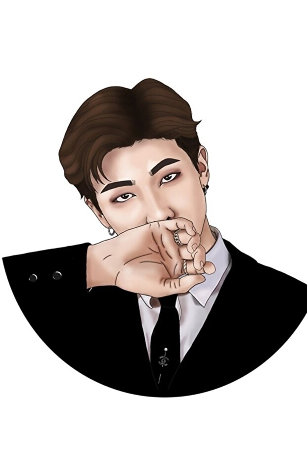 BTS لوحة خشبية ملصق ديكور Rm Kod4821