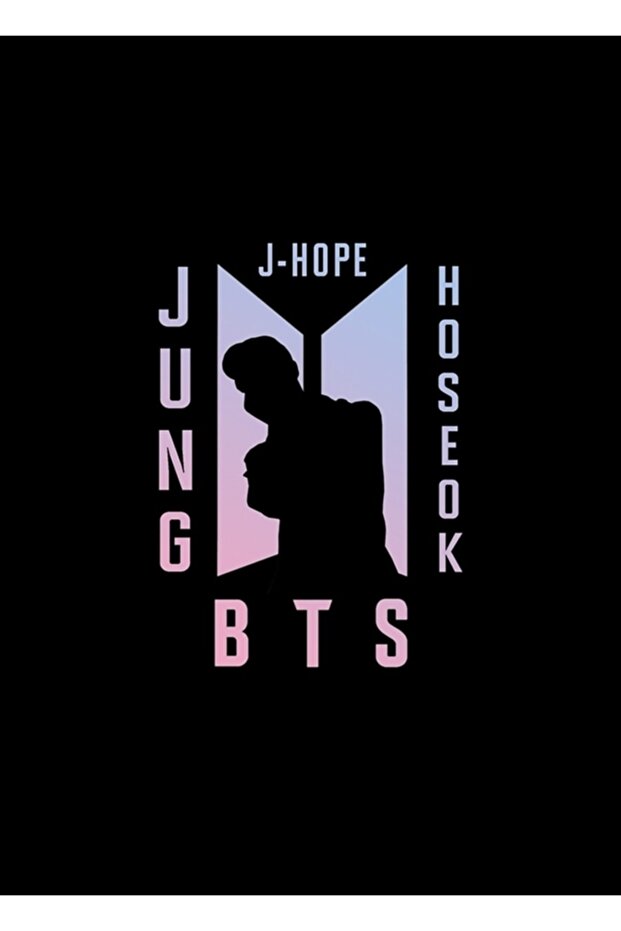 جونغ هوسيك Bts شعار ملصق طاولة خشبية ملصق ديكور Code1350
