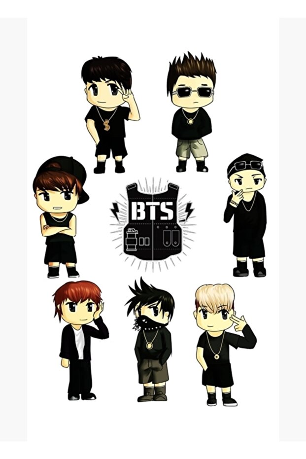 Bts Table Wooden Poster Decorative Code6033