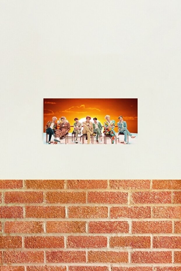 Poster decorativ din lemn Bts Idol Code5066 - 2