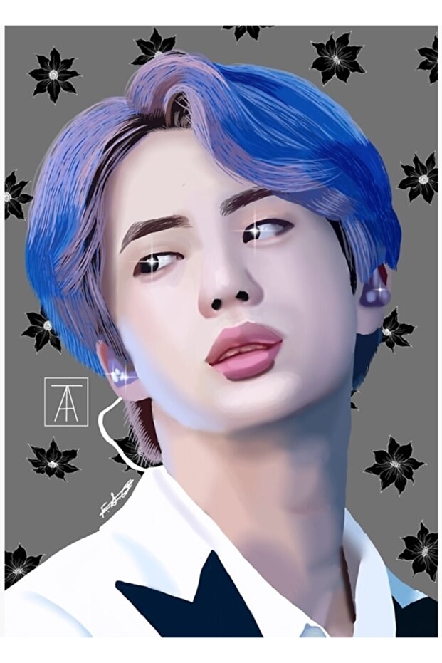 Bts Jin Table Wooden Poster Decorative Code5511 - 1