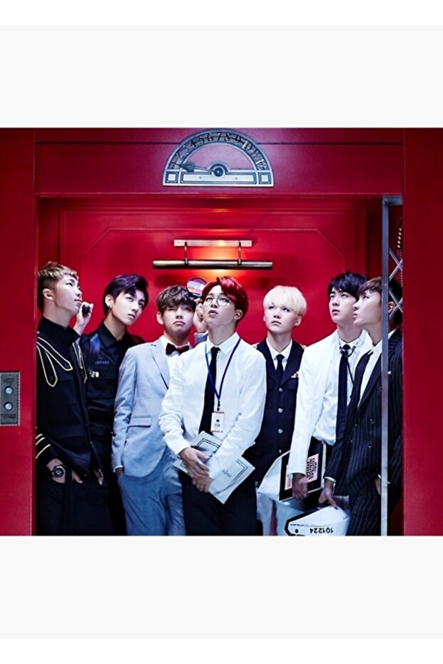 Bts Group - Dope # 2 Table Wooden Poster Decorative Code2802